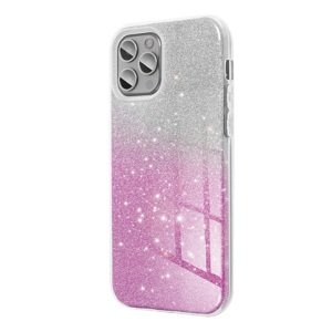 Pouzdro silikon Huawei Y5 2019, Honor 8S Forcell Shining stříbrné růžové