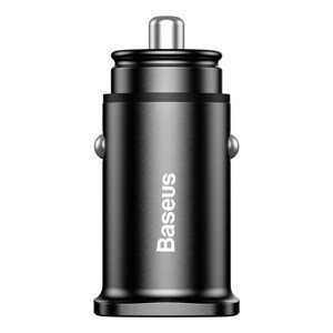 Autonabíječka BASEUS - 2x USB - 30W rychlé nabíjení - černá; BS-C15Q