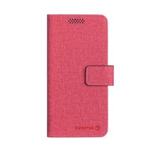 Pouzdro knížka univerzální Swissten Libro Book XL 158mm x 80mm červené