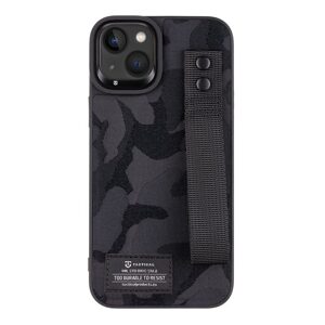 Pouzdro Tactical Camo Troop Drag Strap Apple iPhone 14 PLUS černé