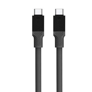 USB datový kabel Tactical Fat Man Cable USB-C/USB-C 60W 1m šedý