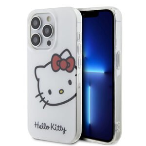 Pouzdro Hello Kitty IML Head Logo zadní kryt pro Apple iPhone 15 PRO MAX White