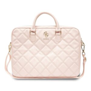 Pouzdro Guess PU Quilted 4G Metal Logo Computer Bag 15/16" Laptop, Notebook, Tablet Pink