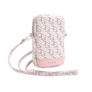 Pouzdro Guess PU G Cube Wallet Phone Bag Zipper Pink