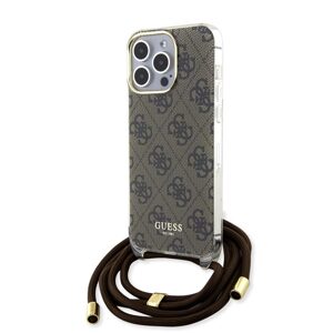 Pouzdro Guess IML 4G Printed Crossbody Apple iPhone 15 PRO MAX Brown