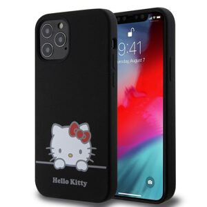 Pouzdro Hello Kitty Liquid Silicone Daydreaming Logo Apple iPhone 12, Apple iPhone 12 PRO Black