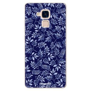 Silikonové pouzdro iSaprio - Blue Leaves 05 - Huawei Honor 7 Lite