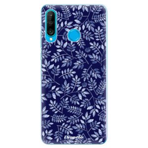 Odolné silikonové pouzdro iSaprio - Blue Leaves 05 - Huawei P30 Lite