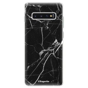 Plastové pouzdro iSaprio - Black Marble 18 - Samsung Galaxy S10+