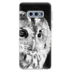 Plastové pouzdro iSaprio - BW Owl - Samsung Galaxy S10e