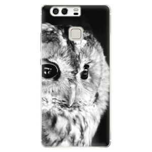 Silikonové pouzdro iSaprio - BW Owl - Huawei P9