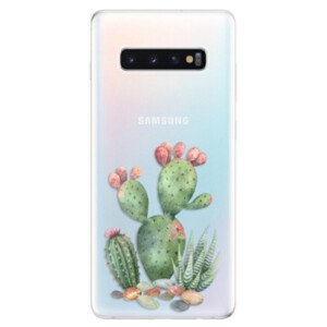 Odolné silikonové pouzdro iSaprio - Cacti 01 - Samsung Galaxy S10+