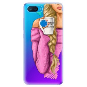 Odolné silikonové pouzdro iSaprio - My Coffe and Blond Girl - Xiaomi Mi 8 Lite