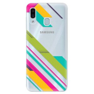 Silikonové pouzdro iSaprio - Color Stripes 03 - Samsung Galaxy A30