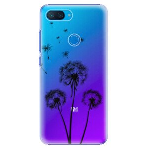 Plastové pouzdro iSaprio - Three Dandelions - black - Xiaomi Mi 8 Lite
