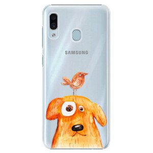 Plastové pouzdro iSaprio - Dog And Bird - Samsung Galaxy A30