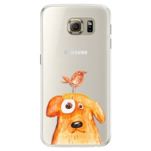 Silikonové pouzdro iSaprio - Dog And Bird - Samsung Galaxy S6 Edge
