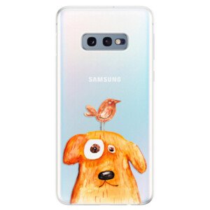 Odolné silikonové pouzdro iSaprio - Dog And Bird - Samsung Galaxy S10e