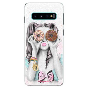 Plastové pouzdro iSaprio - Donuts 10 - Samsung Galaxy S10
