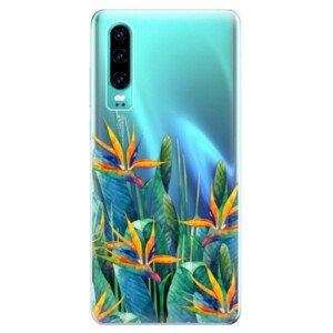 Odolné silikonové pouzdro iSaprio - Exotic Flowers - Huawei P30