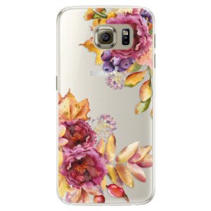 Silikonové pouzdro iSaprio - Fall Flowers - Samsung Galaxy S6