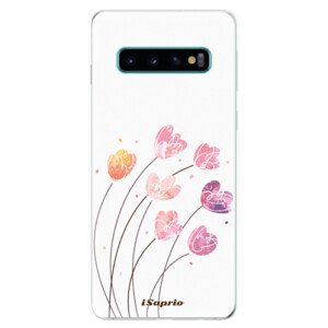Odolné silikonové pouzdro iSaprio - Flowers 14 - Samsung Galaxy S10