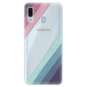 Silikonové pouzdro iSaprio - Glitter Stripes 01 - Samsung Galaxy A30