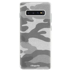 Plastové pouzdro iSaprio - Gray Camuflage 02 - Samsung Galaxy S10+