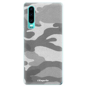 Odolné silikonové pouzdro iSaprio - Gray Camuflage 02 - Huawei P30