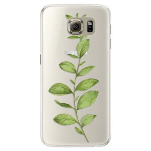 Silikonové pouzdro iSaprio - Green Plant 01 - Samsung Galaxy S6 Edge