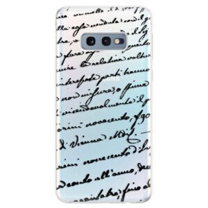 Odolné silikonové pouzdro iSaprio - Handwriting 01 - black - Samsung Galaxy S10e