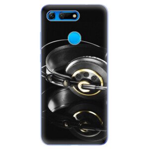Odolné silikonové pouzdro iSaprio - Headphones 02 - Huawei Honor View 20