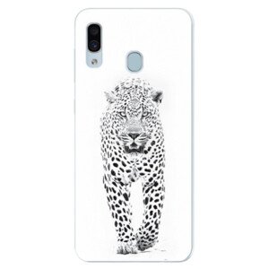 Silikonové pouzdro iSaprio - White Jaguar - Samsung Galaxy A30