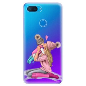 Odolné silikonové pouzdro iSaprio - Kissing Mom - Blond and Girl - Xiaomi Mi 8 Lite