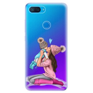 Odolné silikonové pouzdro iSaprio - Kissing Mom - Brunette and Boy - Xiaomi Mi 8 Lite