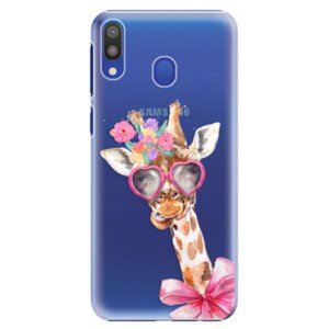 Plastové pouzdro iSaprio - Lady Giraffe - Samsung Galaxy M20