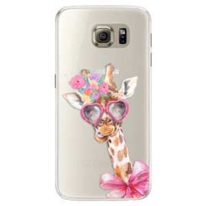 Silikonové pouzdro iSaprio - Lady Giraffe - Samsung Galaxy S6