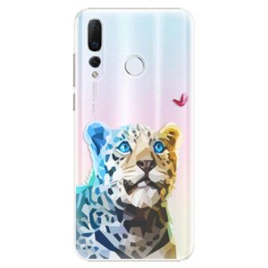 Plastové pouzdro iSaprio - Leopard With Butterfly - Huawei Nova 4