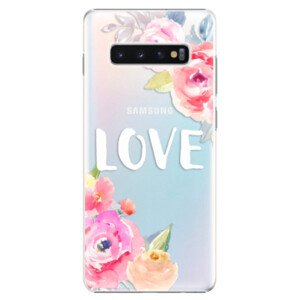 Plastové pouzdro iSaprio - Love - Samsung Galaxy S10+