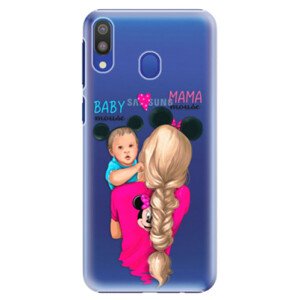 Plastové pouzdro iSaprio - Mama Mouse Blonde and Boy - Samsung Galaxy M20