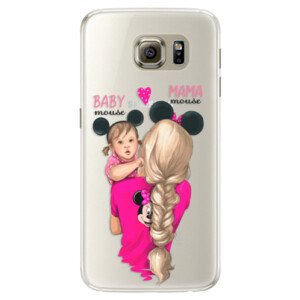 Silikonové pouzdro iSaprio - Mama Mouse Blond and Girl - Samsung Galaxy S6 Edge