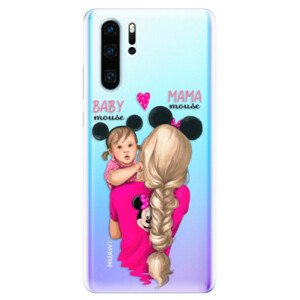 Odolné silikonové pouzdro iSaprio - Mama Mouse Blond and Girl - Huawei P30 Pro