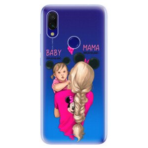 Odolné silikonové pouzdro iSaprio - Mama Mouse Blond and Girl - Xiaomi Redmi 7