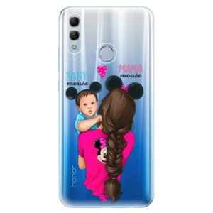 Odolné silikonové pouzdro iSaprio - Mama Mouse Brunette and Boy - Huawei Honor 10 Lite