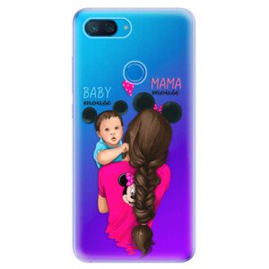Odolné silikonové pouzdro iSaprio - Mama Mouse Brunette and Boy - Xiaomi Mi 8 Lite