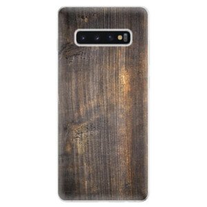 Odolné silikonové pouzdro iSaprio - Old Wood - Samsung Galaxy S10+