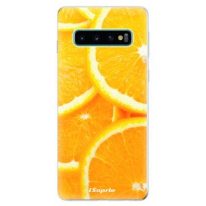 Odolné silikonové pouzdro iSaprio - Orange 10 - Samsung Galaxy S10