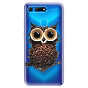 Odolné silikonové pouzdro iSaprio - Owl And Coffee - Huawei Honor View 20