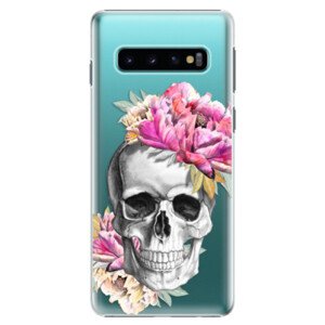 Plastové pouzdro iSaprio - Pretty Skull - Samsung Galaxy S10