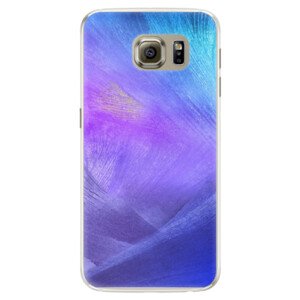 Silikonové pouzdro iSaprio - Purple Feathers - Samsung Galaxy S6 Edge